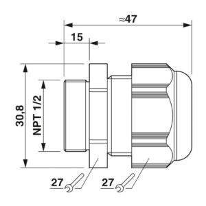 G-INS-N1/2-S68L-PNES-GY – Prensa-cabos – PHOENIX CONTACT – Uds./emb.: 10 unidade(s)