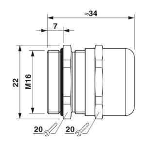G-INS-M16-S68N-NNES-S – Prensa-cabos – PHOENIX CONTACT – Uds./emb.: 10 unidade(s)