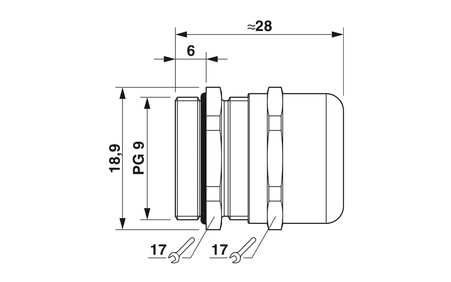 G-INS-PG9-S68N-NNES-S - Prensa-cabos - PHOENIX CONTACT - Imagem 2
