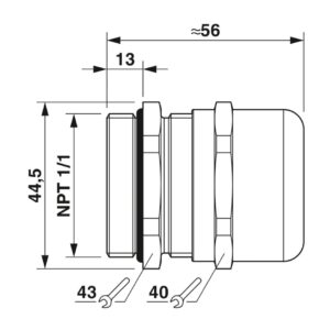 G-INS-NPT1-M68L-NNES-S – Prensa-cabos – PHOENIX CONTACT – Uds./emb.: 5 unidade(s)