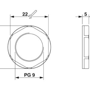 A-INL-PG9-P-BK – Contraporca – PHOENIX CONTACT – Uds./emb.: 10 unidade(s)
