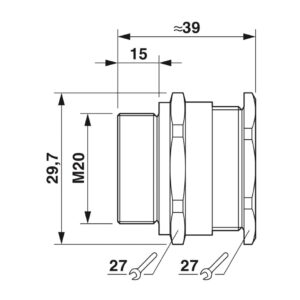 G-ESS-M20-S66L-STES-S – Prensa-cabos – PHOENIX CONTACT – Uds./emb.: 20 unidade(s)