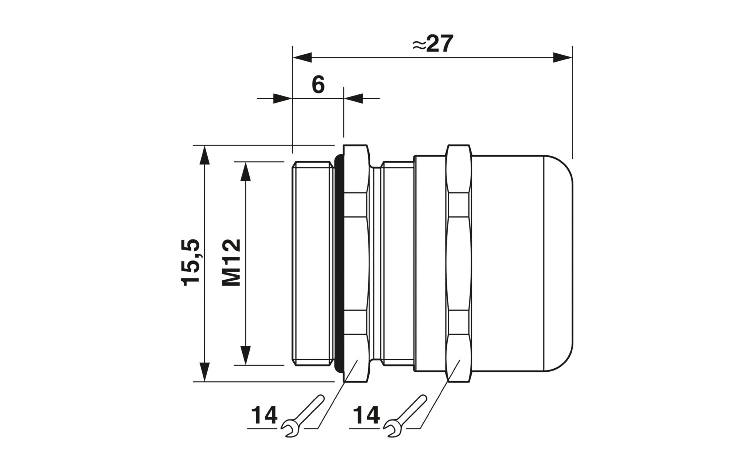 G-INS-M12-S68N-NNES-S - Prensa-cabos - PHOENIX CONTACT - Uds./emb.: 10 unidade(s) - Imagem 2
