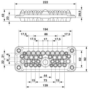 MC-35/37-MULTI-67-PV-LG – Placas de passagem de cabos – PHOENIX CONTACT