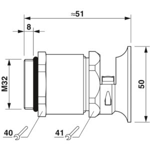 HC-M-KV-T-M32 – Prensa-cabos – PHOENIX CONTACT