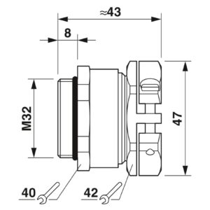 HC-M-KV-Z-M32 – Prensa-cabos – PHOENIX CONTACT – Uds./emb.: 10 unidade(s)