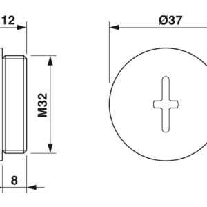 A-INSP-M32-65N-P-BK – Bujão roscado – PHOENIX CONTACT – Uds./emb.: 10 unidade(s)