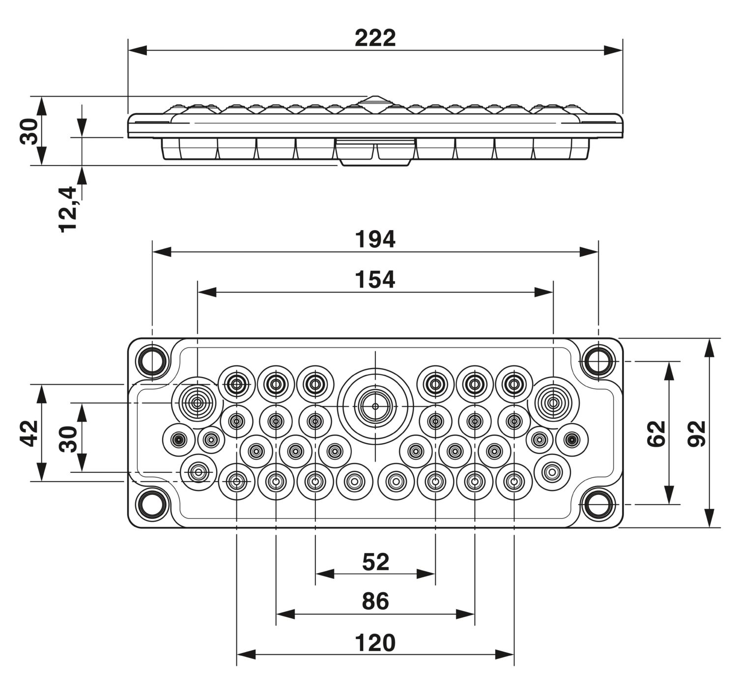 MC-35-MULTI-65-PVO-BK - Placas de passagem de cabos - PHOENIX CONTACT - Imagem 3