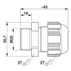 G-INS-M20-M68N-PNES-GY – Prensa-cabos – PHOENIX CONTACT – Uds./emb.: 5 unidade(s)
