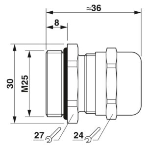 G-INS-M25-S68N-NNES-S – Prensa-cabos – PHOENIX CONTACT – Uds./emb.: 5 unidade(s)