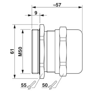 G-INS-M50-M68N-NNES-S – Prensa-cabos – PHOENIX CONTACT