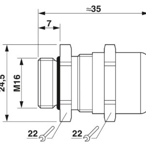 G-INS-M16-M68N-SNES-S – Prensa-cabos – PHOENIX CONTACT
