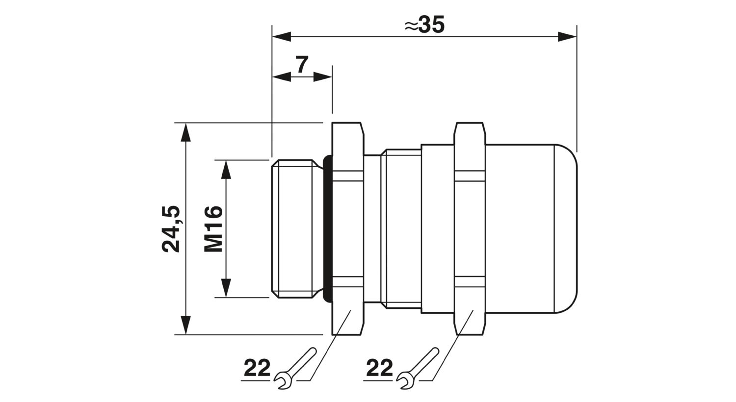 G-INS-M16-M68N-SNES-S - Prensa-cabos - PHOENIX CONTACT - Imagem 2
