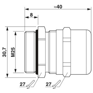 G-INS-M25-M68N-SNES-S – Prensa-cabos – PHOENIX CONTACT