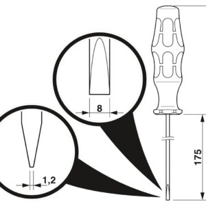 SZS 1,2X8,0 VDE – Chave de fenda – PHOENIX CONTACT