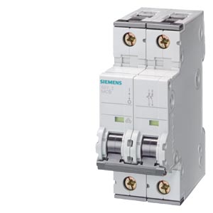 5SY4202-7-Z W08 - DISJUNTOR 10KA 2 POLOS C2 - SIEMENS