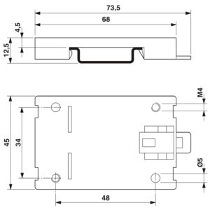 EM-MP 45N – Placa de montagem – PHOENIX CONTACT – Uds./emb.: 10 unidade(s)