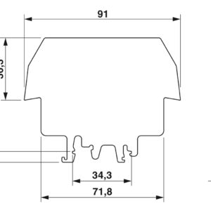 AP 3-TU – Suporte de perfil de cobertura – PHOENIX CONTACT – Uds./emb.: 50 unidade(s)