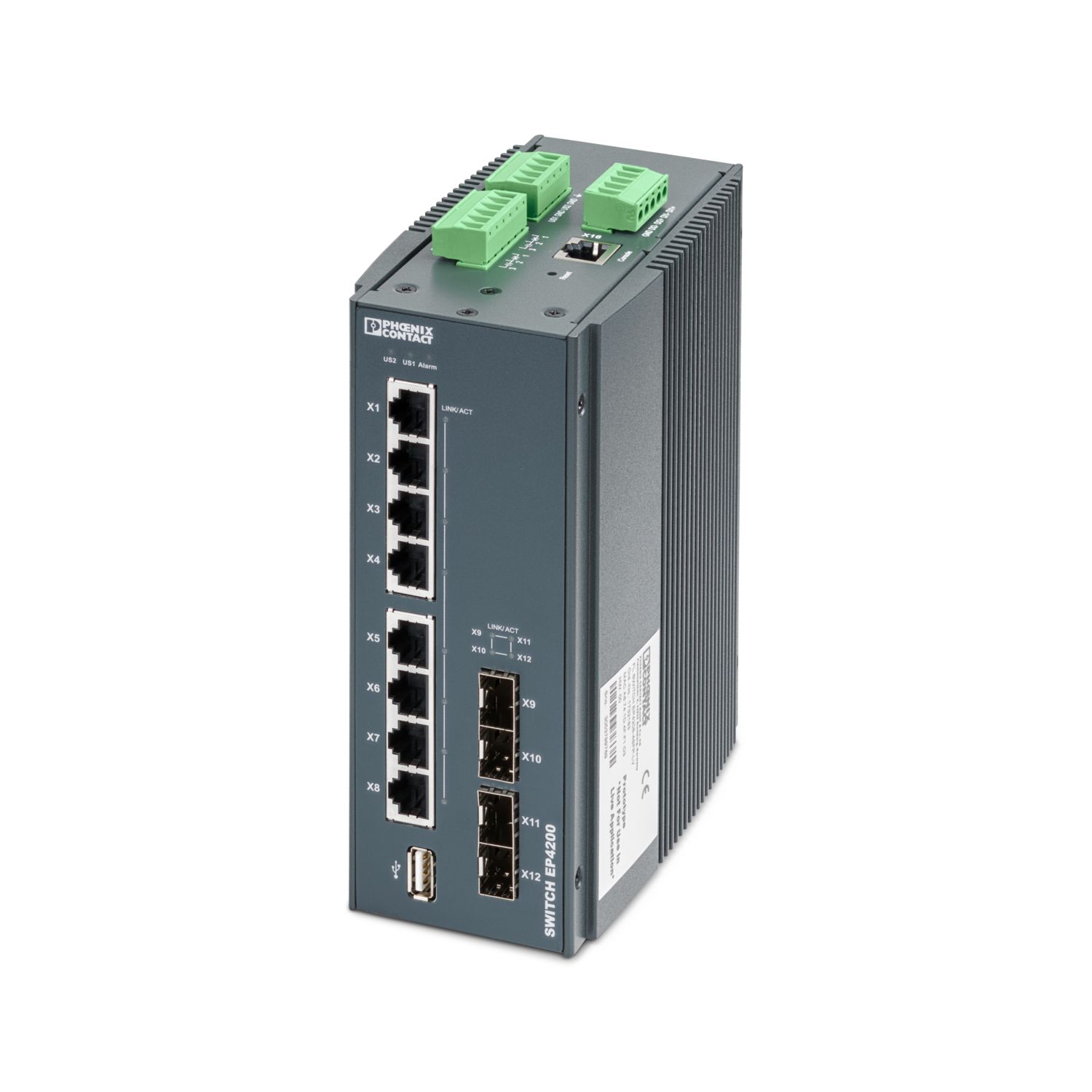 FL SWITCH EP4208-4SFP-LV - Industrial Ethernet Switch - PHOENIX CONTACT