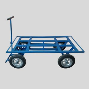 Carrinho Plataforma Industrial EPV800-4RF – 800kg c/ Deck em Chapa de Aço