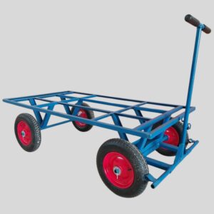 Carrinho Plataforma Industrial EPV400-4RF – 400kg c/ Deck em Chapa de Aço