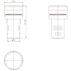 3SB7215-6AA50-1AA0 – Luz piloto compacta – SIEMENS