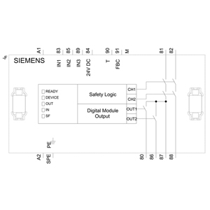 3UF7330-1AU00-0 – MÓDULO DIGITAL À PROVA DE FALHAS DM-F PROFISAFE – SIEMENS