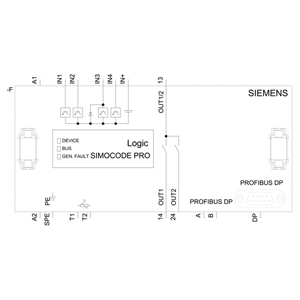 3UF7020-1AB01-0 - UNIDADE BÁSICA SIMOCODE PRO S; - SIEMENS - Imagem 5