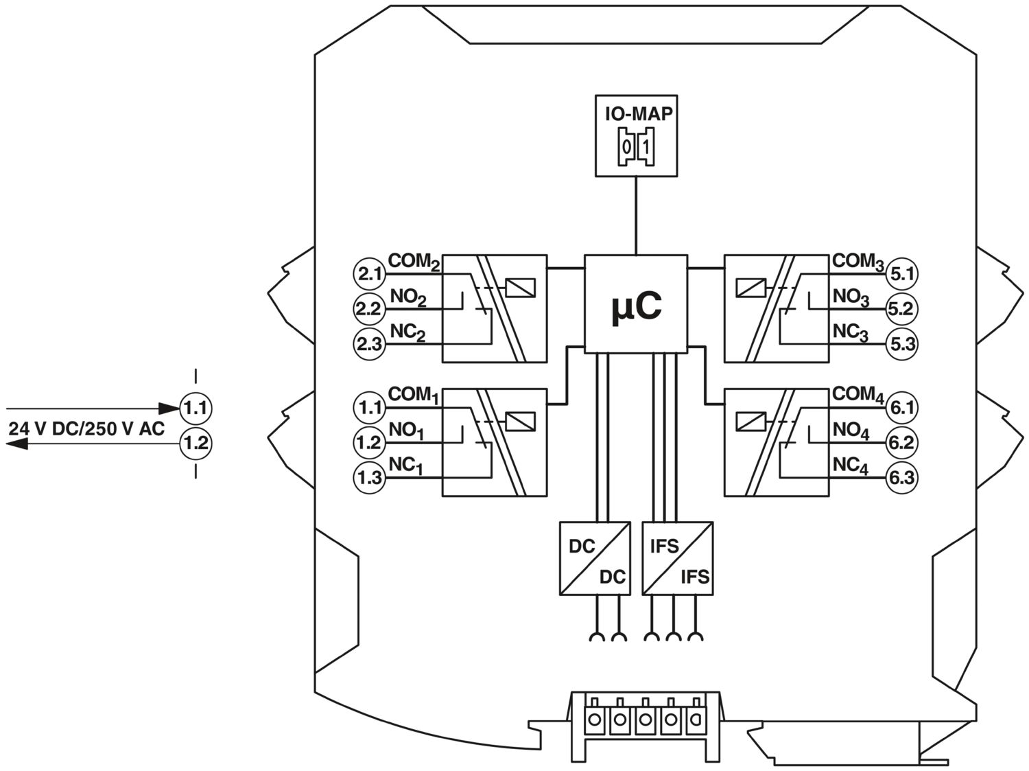 RAD-DOR4-IFS - Módulo de expansão de I/O - PHOENIX CONTACT - Imagem 2
