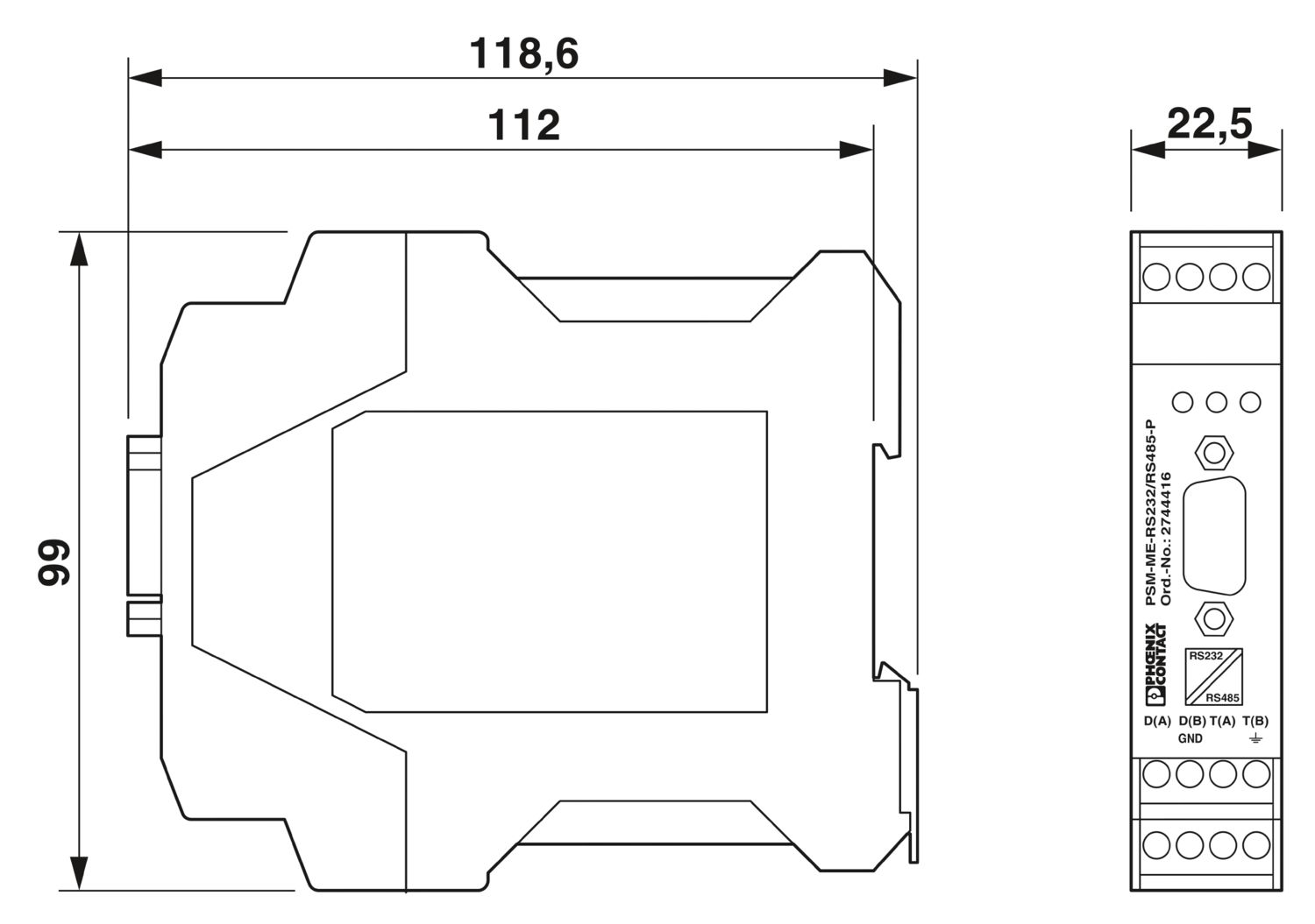 PSM-ME-RS232/RS485-P - Conversor de interfaces - PHOENIX CONTACT - Imagem 5