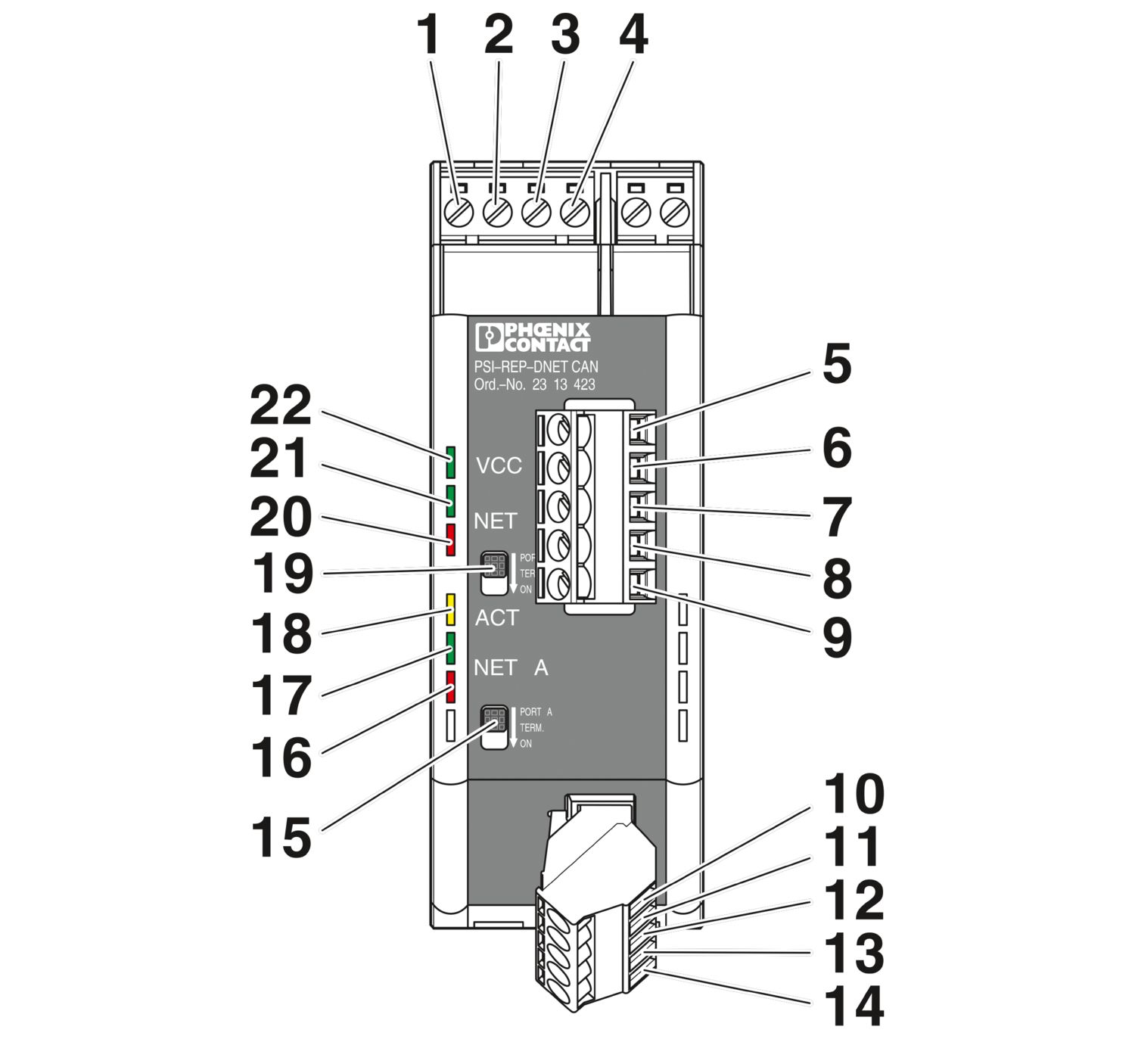 PSI-REP-DNET CAN - Repetidor - PHOENIX CONTACT - Imagem 8