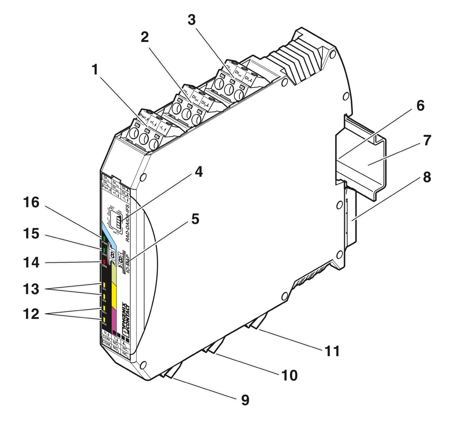 RAD-DAIO6-IFS - Módulo de expansão de I/O - PHOENIX CONTACT - Imagem 7