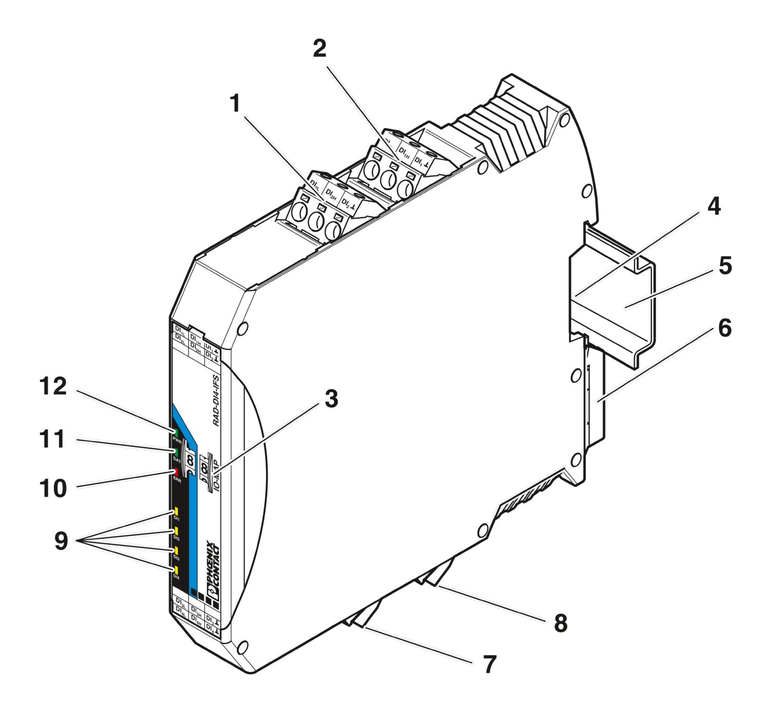 RAD-DI4-IFS - Módulo de expansão de I/O - PHOENIX CONTACT - Imagem 7
