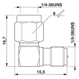 RAD-ADP-RSMA/M-RSMA/F-90 – Adaptador – PHOENIX CONTACT