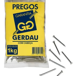 Prego com Cabeça 18×27 (25.1/2×10) Polido 1kg – GERDAU