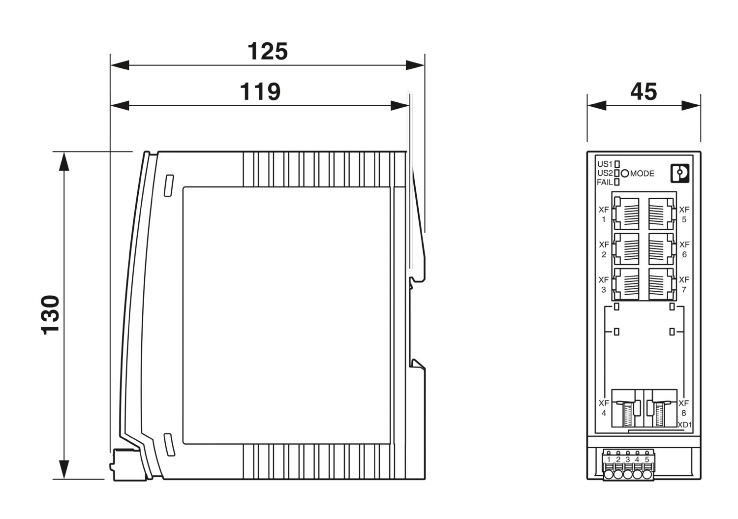FL SWITCH 2306-2SFP - Industrial Ethernet Switch - PHOENIX CONTACT - Imagem 2