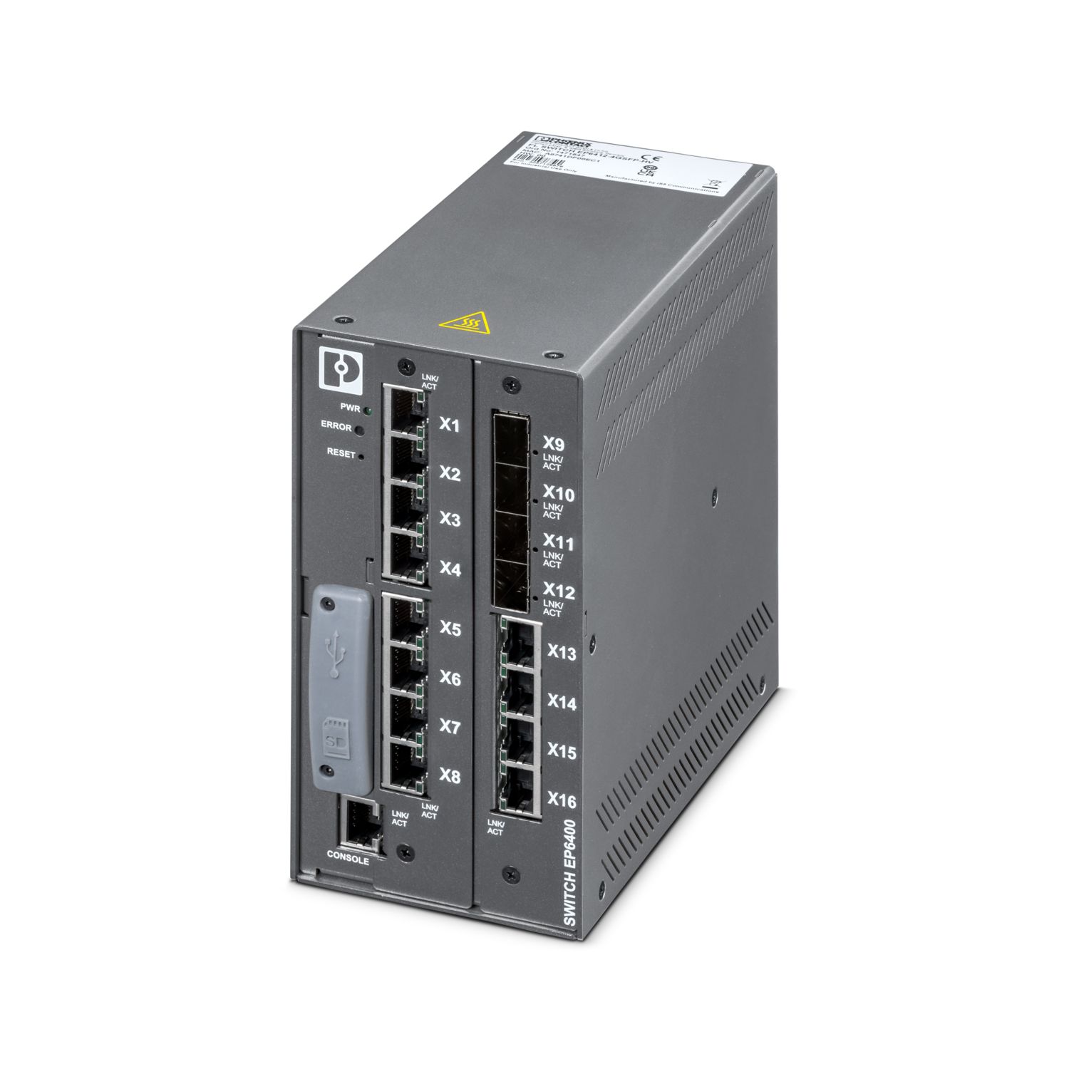 FL SWITCH EP6512-4GSFP-HV - Industrial Ethernet Switch - PHOENIX CONTACT