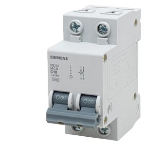 DISJUNTOR DIN 2P 20A 380V 3KA – SIEMENS – 5SJ1210-7MB