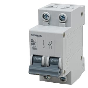 DISJUNTOR DIN 2P 10A C 380V 3KA – SIEMENS – 5SJ1216-7MB