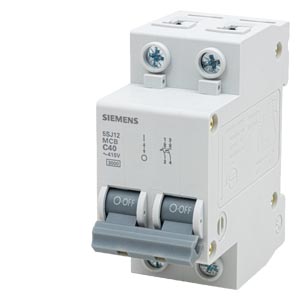 DISJUNTOR DIN 2P 40A C 380V 3KA – SIEMENS – 5SJ1240-7MB