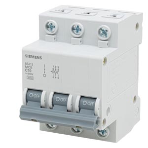 DISJUNTOR DIN 3P 10A C 380V 3KA – SIEMNENS – 5SJ1310-7MB