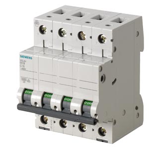 DISJUNTOR DIN 4P 6A C 400V 6KA - SIEMENS - 5SL6406-7MB