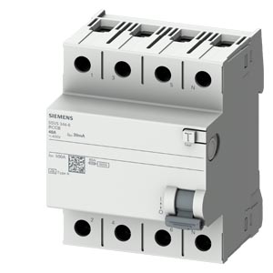 DISJUNTOR DR 4P 63A CA 400VCA 300MA  – SIEMENS – 5SV5646-0