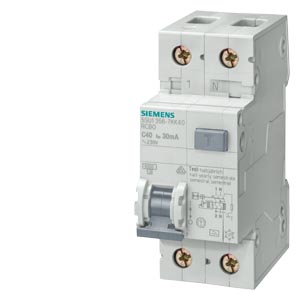 DISJUNTOR DR 1P + N C 10A 30MA 6KA 230V – SIEMENS – 5SU1356-1KK10