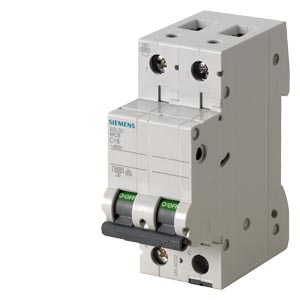 DISJUNTOR DIN 2P 16A C 400V 4,5KA – SIEMENS – 5SL3216-7MB